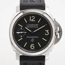 Panerai Luminor Logo PAM00776 SS SS & Rubber Stem-winder black dial