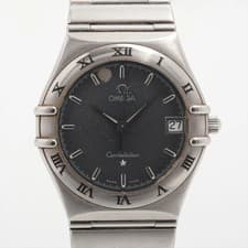 Omega Constellation 1512.40 SS SS QZ black dial 3 Extra Links Too many sesame pi