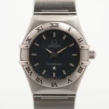 Omega Constellation SS SS QZ black dial 4 Extra Links