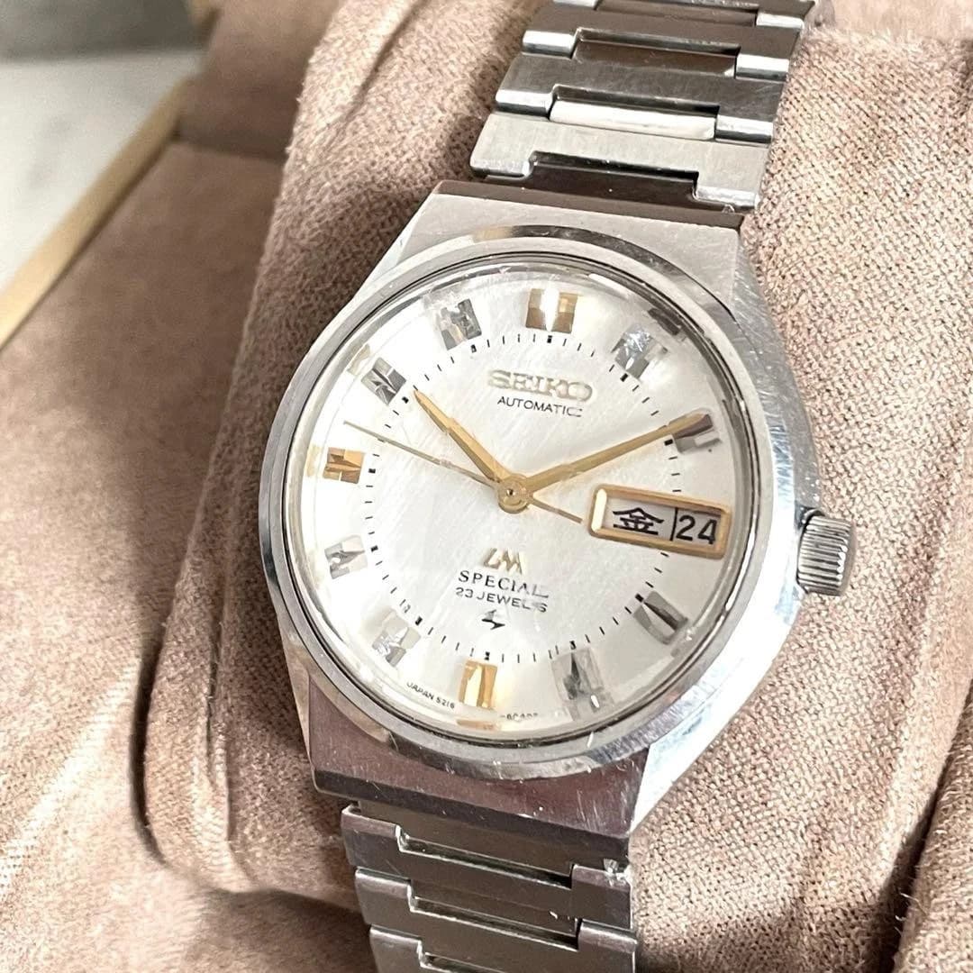 Used working Seiko LM Lord Matic Special Vintage Wristwatch From Japan