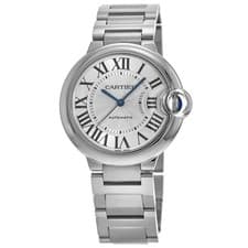 New Cartier Ballon Bleu 36mm Automatic Silver Dial Steel Women's Watch WSBB0048