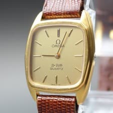 Vintage 1979 Omega DeVille Cal.1365 Quartz Gold 25mm Ladies Dress Watch New Batt