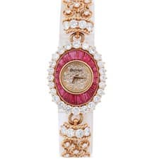 DeLaneau 27mm Pave Dial Watch Ref# L347