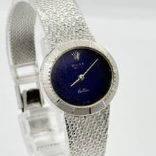 ROLEX Rolex Black Manual Winding Ladies Cellini 750 Total Weight 43.1g Watch