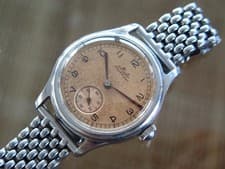 Vintage mens Mido Multifort manual wind screw back 35mm jumbo all original rare!