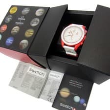 Omega Swatch MoonSwatch S033R100 Mission to Mars Speedmaster Quartz