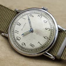 ZENITH Zenith Pilot Mechanical Watch intage Siler Arabic rare watches NATO
