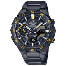 Casio Edifice Windflow ECB- 2200RC-1A9 Black Dial 48mm New Full Set Men's Watch