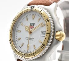 TAG Heuer Professional WI1250 Quartz Men's Watch White Dial Diver 200m Steel