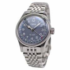 Oris Big Crown Pointer Date Automatic Men's Watch Blue Dial Box Guarantee Card