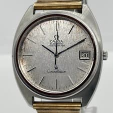 OMEGA Omega Electronic Chronometer Constellation Silver Men's Watch Authentic