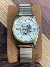 Vintage Hamilton 9812 Iron Workers Union Watch - Swiss Quartz - Gold Tone - RUNS