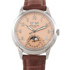 Patek Philippe Grand Complications Perpetual Calendar Salmon Dial White Gold Wa
