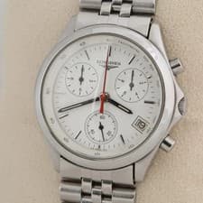 Longines Flagship White Dial Chronograph Quartz Watch Official