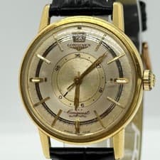 LONGINES Power Reserve Conquest GAT Men's Cloisonné Medallion Watch Authentic