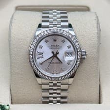 Rolex Lady-Datejust Silver Star Diamond Diamond Bezel Stainless Steel Jubilee