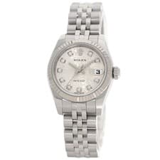 ROLEX DATEJUST 10P Diamond Watches 179174G Stainless Steel/Stainless Steel L...