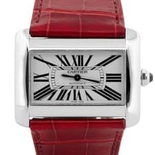 2024 Service Cartier Tank Divan 38mm Stainless Steel Watch 2612 / W6300755 BOX