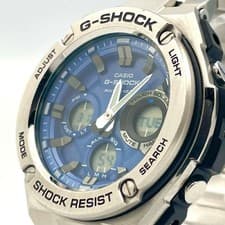 CASIO G SHOCK GST W110D 2AJF Wristwatch Blue Timepiece Authentic Rare