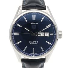 TAG HEUER Carrera Caliber 5 Watch TAG HEUER Stainless Steel WAR201E Automatic Ov
