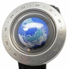 SEIKO Think The Earth WN-1 Globe Watch Earth World Time Quartz Rare Titanium