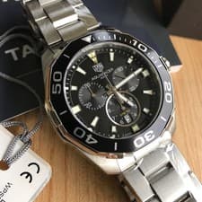 New TAG Heuer CAY111A.BA0927 Aquaracer Men s Watch Silver Approximately 43mm Ne