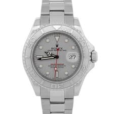 PAPERS Rolex Yacht-Master YM1 PLATINUM Stainless Steel 40mm Watch 16622 BOX