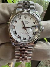 Rolex Datejust 36 White Dial on Jubilee 116234