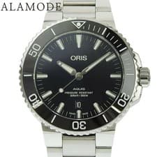 Oris Aquis Date 733 7730 4134-07 Ss Black Automatic Winding Men'S