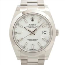 Rolex Datejust 41 126300 SS SS AT white dial 2 Extra Links