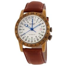 Glycine Airman Vintage The Chief GMT Automatic Silver Dial Men's Watch GL0304