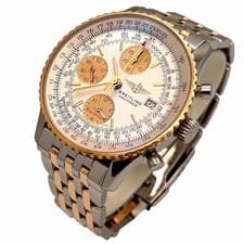 BREITLING Old Navitimer D13322 Chronograph 18k Gold &Stainless Steel Full Set BP