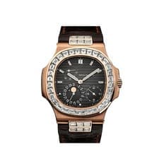 Patek Philippe Nautilus 5724R-001 Rose Gold Black Diamond Baguette Dial and