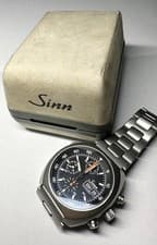 Sinn 142 Space Chronograph Lemania 5100 Mission D1 Automatic 44mm Autnentic