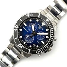 Tissot Seastar 1000 Diver Quartz Watch Mens 45mm Blue Dial wrist 18cm