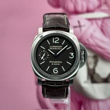 Panerai Luminor Marina 8 Days Titanio 44MM B&P Tobacco Dial On Leather Strap