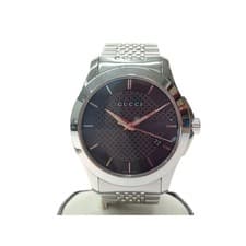 Gucci Men's G-Timeless Quartz Watch Stainless Steel 126.4 Used