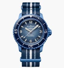 Blancpain x Swatch Fifty Fathoms Atlantic Ocean Blue Dial Watch Brand New