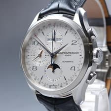 BAUME&MERCIER Clifton 65793 Automatic Silver Men's Watch 42mm JAPAN N MINT*Box