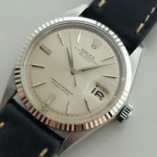 Rolex Oyster Datejust 1601 36mm 18k Gold SS 1960s Mens Vintage Automatic RA619