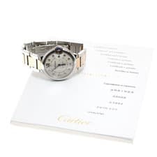 CARTIER BALLON BLEU WE902031 36mm SS K18PG Silver Dial Automatic #C072