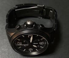 Sinn 756 S Black Chronograph on Bracelet Automatic Tegimented Men's Watch 40mm