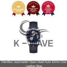 Hamilton Jazzmaster Open Heart Auto 42mm Cow Leather Blue Express