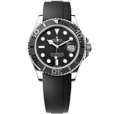 ROLEX YACHT-MASTER 42 MM BLACK DIAL 18 KT WHITE GOLD OYSTERFLEX BRACELET 226659