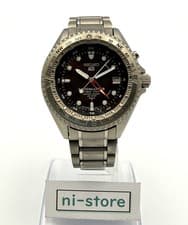 Seiko 5M45-6A00 Landmaster AGS Kinetic Titanium Quartz Watch New Batt - Rank B+