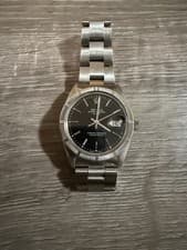 Rolex Oyster Perpetual Datejust Automatic Chronometer Black Dial Stainless Steel