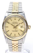 Rolex Datejust 16013 Stainless Steel & 18K Gold Mens Automatic Watch