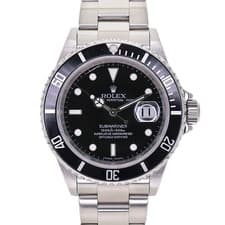 Rolex Submariner Date 16610 40mm Stainless Steel Black Dial Automatic Box #KN100