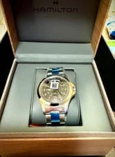 Hamilton Khaki Field Men's Black Watch with SS bracelet & Lthr band - H64455533