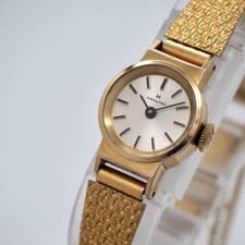 Hamilton Ladies Vintage Gold Manual Winding Watch 727 Working Used